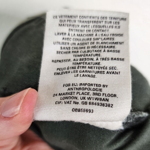 Anthropologie Green Skinny Utility Ankle Pants 28 - Picture 7 of 7